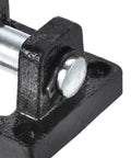 63x63x32mm Air Cylinder Rod Pivot Clevis 2 Pack Pneumatic Mounting Bracket rear mount black low carbon steel close-up