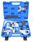 Pro Level Camshaft Alignment Locking Timing Tool Kit For Volvo 1.5T 1.6T 2.0T 2.3T EcoBoost And Jaguar Land Rover Evoque 2.0T in blue case with steel tools.