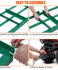 Assembly instructions for 4 Ft Drag Harrow Driveway Grader Heavy Duty Power Rake Tow Behind Lawn Rake For ATV UTV Tractor And Mower.