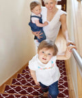 No Slip Stair Treads For Indoor Stairs Red 4 Pack Polypropylene Carpet Strips With Double Adhesive Tape Easy To Install Runner Rugs