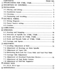 Table of contents for 1760K Metal Lathe Instruction And Parts Manual For Setup, Safety, Maintenance And Parts Reference With Cross References To 1740K Lathe For DIY Machinists And Home Workshop Pros.