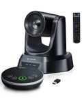 Plug And Play AI Auto Tracking PTZ Conference Camera System With Bluetooth Microphones, 3X Optical Zoom, USB 3.0
