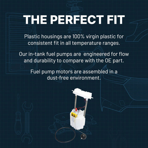 Electric In Tank Fuel Pump With Sending Unit Assembly For Ford F 150 1997 2003 And F 250 1997 1999 With 26 GPH Output Direct Fit 4 Prong Connector