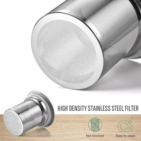 High density stainless steel filter for Top Shelf 800 Milliliter Glass Ice Drip Cold Brew Coffee Maker, easy to clean.