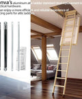 36-80 Standard Strut Kit For Aluminum Attic Ladders Replacement Parts Pair Fits AH2210 AH2210B AH2210K AH2210CA AH2510 displayed