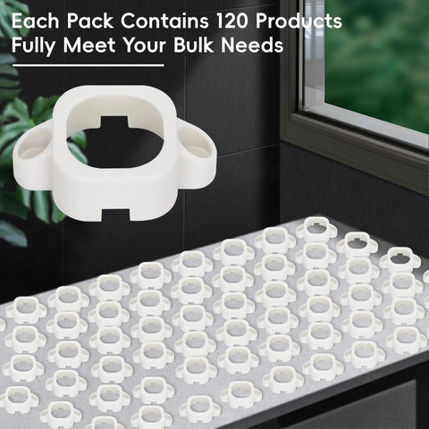 120 Piece Set Outdoor Light Mounting Brackets Kit For Pro H706 H806 Track System Easy Install Durable Weatherproof For Permanent Outdoor Lights 200Ft Set For Outdoor Lighting Projects