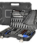Pro Grade Ultimate Mechanic Tool Set 151 Pieces with 1/2 1/4 3/8 drive sizes in durable case