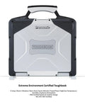 Built Like A Tank Rugged Laptop Toughbook CF 31 MK5 with IP65 all-weather design and heavy-duty handle for fieldwork.