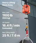 3 in 1 Electric Hoist Winch 1100 Lb Capacity Portable Power Winch With 1500W Motor lifting coiled material