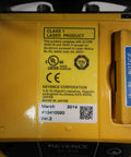 Top-Notch SZ-01S Safety Laser Scanner For Precision Protection, Fast Sensing, And Reliable Guarding In Industrial Automation, Easy Setup, Durable Build, Perfect For Robot Cells, Conveyors, Robotic Arms, And Safety Interlock Systems. yellow Keyence safety laser scanner label, Class 1