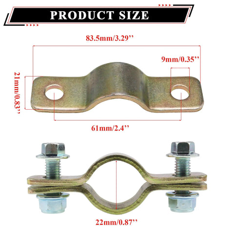 Metal bracket and bolts for Go Kart Steering Wheel And Rack Pinion Kit 270mm 10.6 Inch Wheel 330mm 13 Inch Rack.