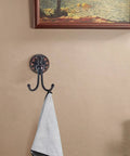 Oil Rubbed Bronze Towel Hooks Set, Antique Brass Robe Hooks, Double Coat Hanger For Bathroom Built To Last with towel hung
