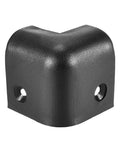 Tough As Nails Speaker Corner Guards For Guitar Amp Cabinets Polypropylene Edge Bumpers in black, showcasing durable corner protector design.