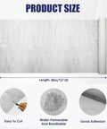 High Density Stitched Polyester Roof Mesh Fabric 40 X 157.5 Ft Crack Resistant Reinforcement Tape displayed with product dimensions and uses.
