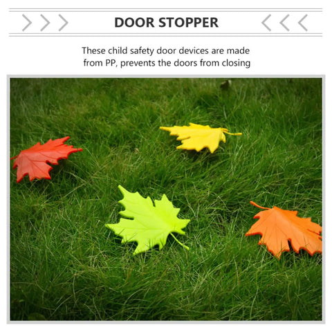 Maple Leaf Door Wedge Stops Four Pack For Slam Free Doors And Floor Protection on grass
