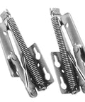 Heavy Duty Spring Hinge For Folding Sofa Bed And Cabinet Doors Tough As Nails Built From Stainless Steel With Plated Finish Two Pack 80 Degree Opening Angle Versatile Furniture Hardware Replacement.