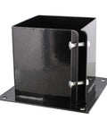 No Dig 6x6 Post Anchor Square Bracket 4 Pack Bolt Down Post Base for Wood Posts Fence Deck Mailbox Ground Anchor
