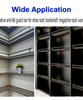 Heavy Duty Aluminum Shelf Rail System Built Tough As Nails With Six Pack Gallery Brackets for cabinet storage.