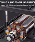 Heavy Hitter Electric Bench Sander And Easy Switch Knife Sharpener Featuring Sweet Seven Speed Options For Smooth Detailing And Killer Grinding Performance On Wet Or Dry Wood Metal Works, showcasing powerful copper motor.
