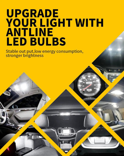 Ultra Bright 41mm LED Bulbs 12V Canbus Error Free Interior Dome Map Vanity Sun Visor Lights Pack of 10 for Cars 6000K White