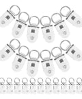 Thirty Pack Of Heavy Duty Double Wheel Curtain Track Rollers Made To Slide Like Butter On Overhead Ceiling Pulleys view from above