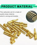 Carburetor Jet Kit 20 Piece Brass Main And Slow Pilot Jet Set For Scooters ATVs Karts And GY6 Engines 125cc 150cc 200cc 250cc