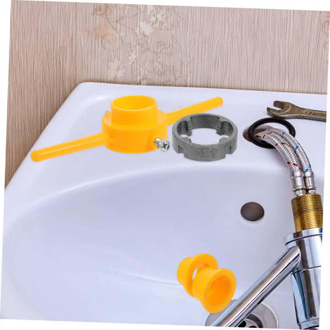 Two Sets Abs Threading Kit For Home Garage Use With Tap And Die Tools Easy Operation Threading For Pipes shown on a sink