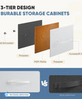 Material composition and durability comparison of white 9 drawer dresser with fabric bins sturdy metal frame and wood top