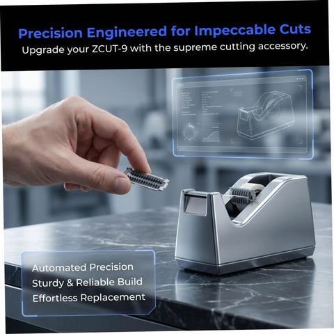 Tape Dispenser Spare Parts Guide Plate Metal Baffle For Auto Tape Machine, Easy Install, Prevents Jamming, Ideal For Packaging And Shipping Tasks, Safety Guard For Busy Workflows on ZCUT-9 dispenser