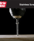 Kick Butt 305 Stainless Steel Star Bugle Head Deck Screws Built For Cedar Siding And Composite Decks 10 Gauge By 3 Inch Length Fasteners in action, drilling into wood.