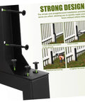 Heavy Duty Fence Post Repair Kit With Weather Resistant Metal Stakes For Ground Easy Install For Composite Fence Posts