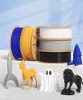Rapid PLA Plus Filament 1.75mm Black And White 2kg Pack For Speedy 3D Printing Up To Six Hundred Millimeters Per Second spools and prints