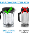 Lid Plug Replacement For Low Profile 64 Oz Blender Container Fits Pro750 Pro300 Drink Machine And 7500 Series