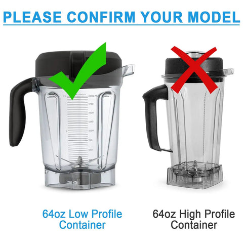 Lid Plug Replacement For Low Profile 64 Oz Blender Container Fits Pro750 Pro300 Drink Machine And 7500 Series