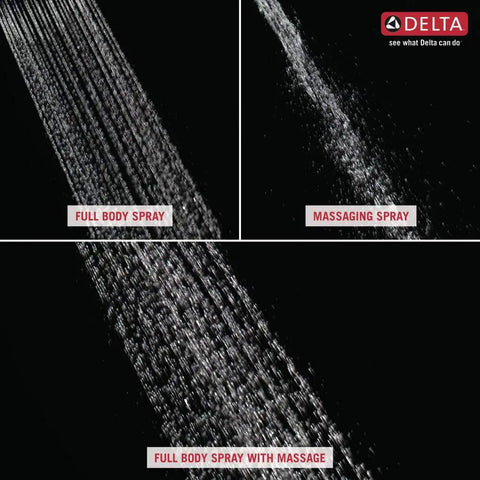 Three Spray Touch Clean Shower Head Chrome Finish With High Pressure Full Body Sprays For A No Fuss Easy Clean Experience
