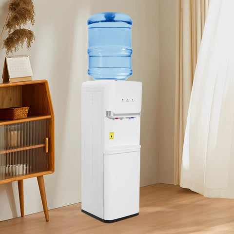 Hot Cold Water Dispenser With Warm Setting, Three Temperature Modes, 5 Gallon Floor Standing Electric Cooler And Heater