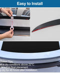 Precision Fit No Drill Rear Trunk Spoiler For Tesla Model Y Juniper 2025 2026 Upgrade With Carbon Fiber Tail Wing installation guide.