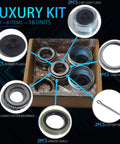 Two Sets Boat Trailer Axle Bearing Kit For 1 Inch 2000-2200 Lb Axles With L44643 L44610 Bearings, 12192TB Grease Seals, 1.98 Inch Dust Covers
