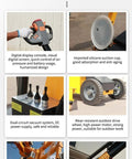 Professional Grade Heavy Duty Glass Vacuum Lifter Big Lift Powerhouse With Smart Adjustable Suction Cups, showcasing digital console and suction details.