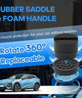 Rubber saddle and foam handle of 2.5 Ton Floor Jack Low Profile Heavy Duty Steel Racing Jack With Single Piston Lift Pump.