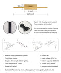 Gold Cordless Picture Lights Set Of Two Rechargeable Wall Mount Art Lamp Features smooth brightness control, 15.7 inch length, and USB charging.