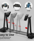 2 In 1 Magnetic Helping Hands Soldering Station PCB holder with adjustable sizes, ESD safe for precise repairs.