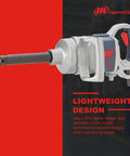 Pro Level One Inch Drive Air Impact Wrench Crafted For Boss Garage Tasks with lightweight design and extended anvil.