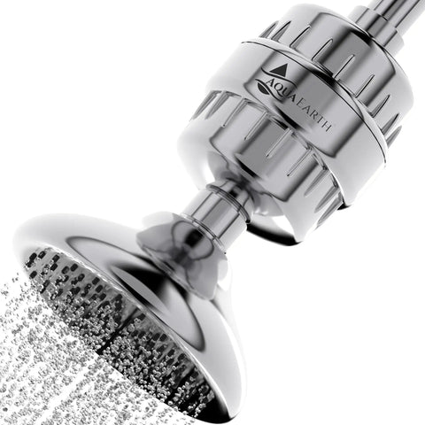 Stainless steel Pro Grade Hard Water Shower Filter With 20 Filtration Stages Removes Chlorine Fluoride Heavy Metals And Sediment