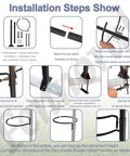 Installation steps for Front Bar Handle For Zero Turn Mower Easy Install Mounting Kit With 5 Gallon Bucket Bracket Holder
