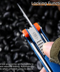 Close-up of All In One EDC Multitool With Pliers And Fire Starter 20 Function Kit showing locking mechanism.