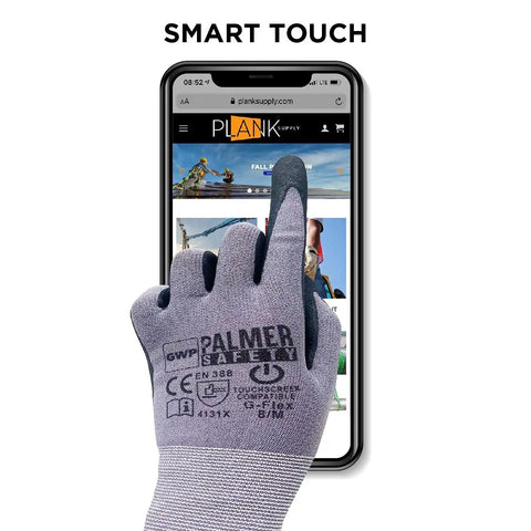 12 Pairs Micro-Foam Nitrile Coated Work Gloves For Grip Like A Boss And Durability Seamless Knit Nylon Safety Gloves smartphone use