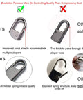 Comparison of Zipper Pull Replacement Metal Handle Kit for Luggage and Bags 4 Pack Zinc Alloy With Steel Spring Vintage Black Gloss Finish to competitors' design.