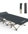 Heavy Duty Camping Cot For Adults No Fuss Setup Portable Folding Bed With Carry Bag Supports Up To 450 Lbs Spacious