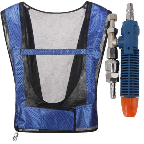 Heavy Duty Efficiency Cooling Waistcoat For Welders with cooling tube and mesh design for high heat protection.
